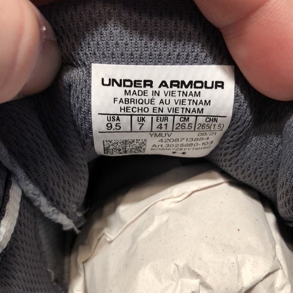 Women’s UA HORA Ascent basketball shoes 3025680-103 - Picture 8 of 11